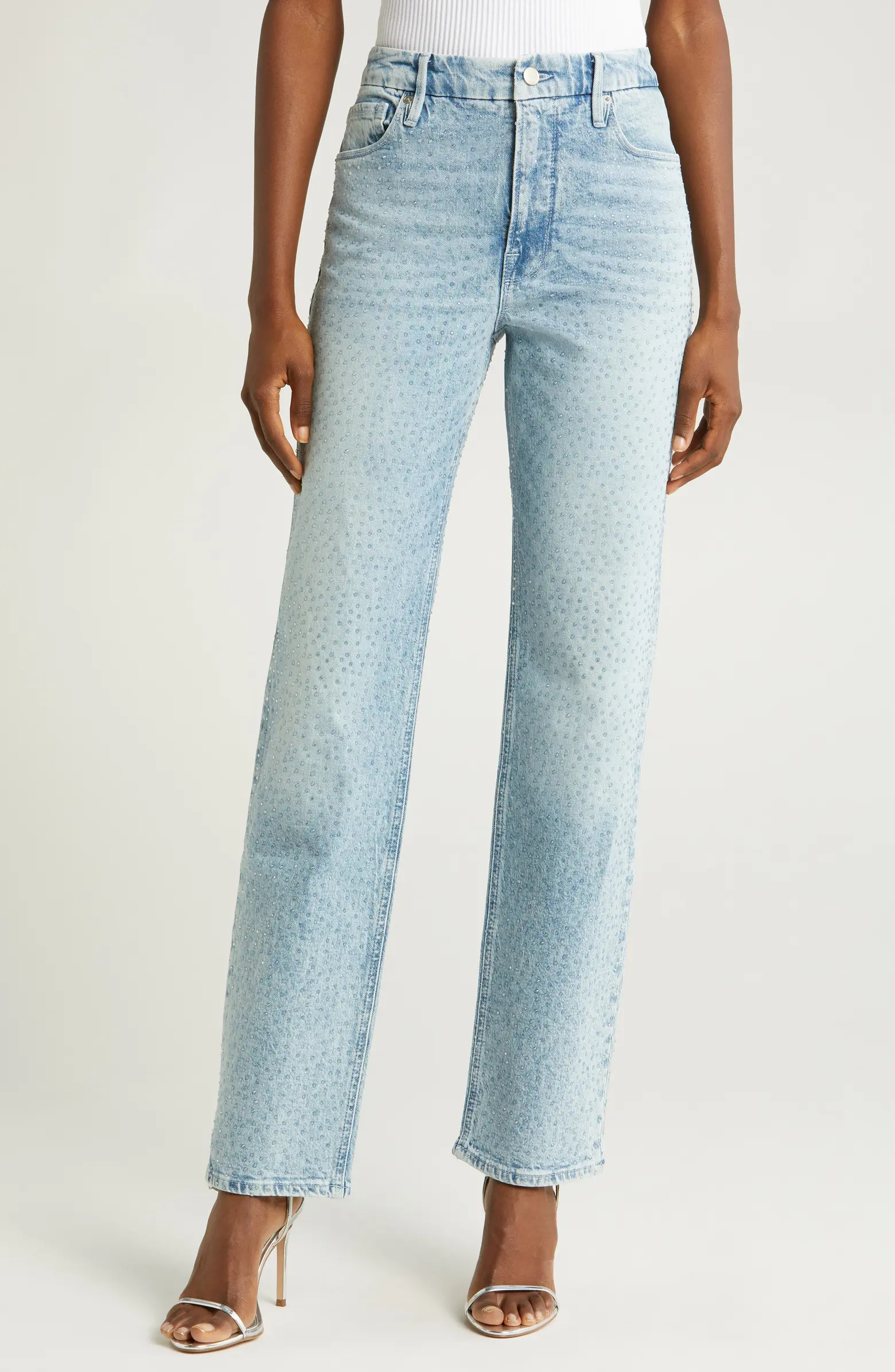 Good American Good Icon High Waist Straight Leg Jeans | Nordstrom | Nordstrom