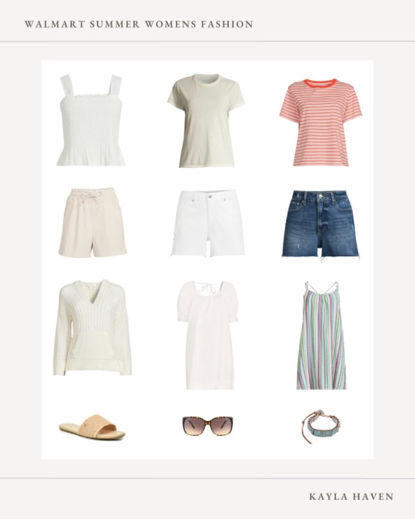 Here’s some of my favorite Summer finds @walmartfashion I snagged these slide sandals, and knit sweater to add to my closet this summer #walmartpartner #walmartfashion 

#LTKstyletip #LTKfit #LTKunder50