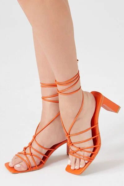 Lace-Up Block Heels | Forever 21
