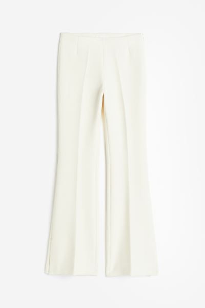 Flared Twill Pants - Cream - Ladies | H&M US | H&M (US)