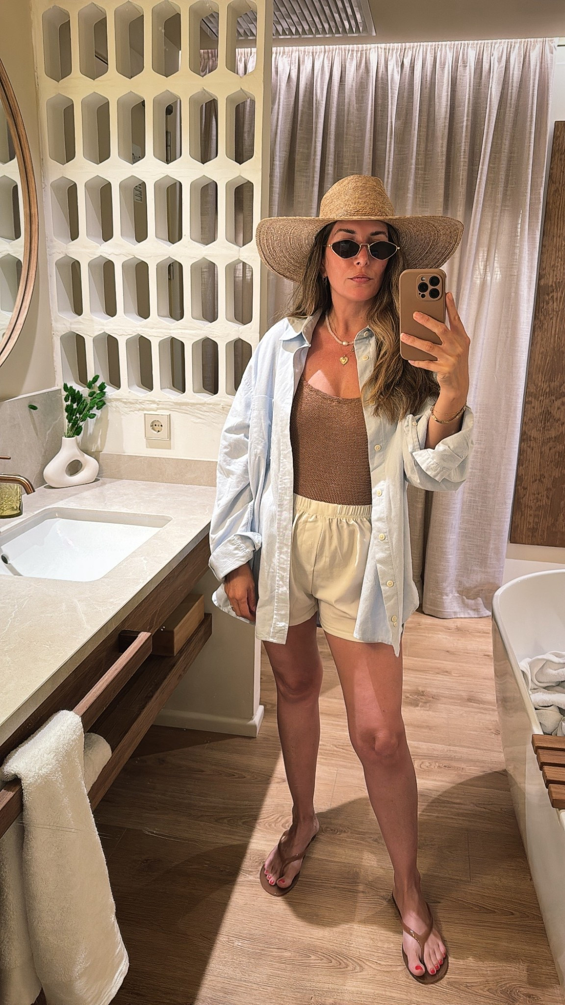 Boat Day

Spain 
Ibiza
Hunza G 
Swimsuit 
Resort wear 
Vacation wear
Oxford shirt 
One piece swimsuit 
Straw hat 
Sun hat 
Sunglasses 
Pool
Ocean

#LTKootd #LTKTravel