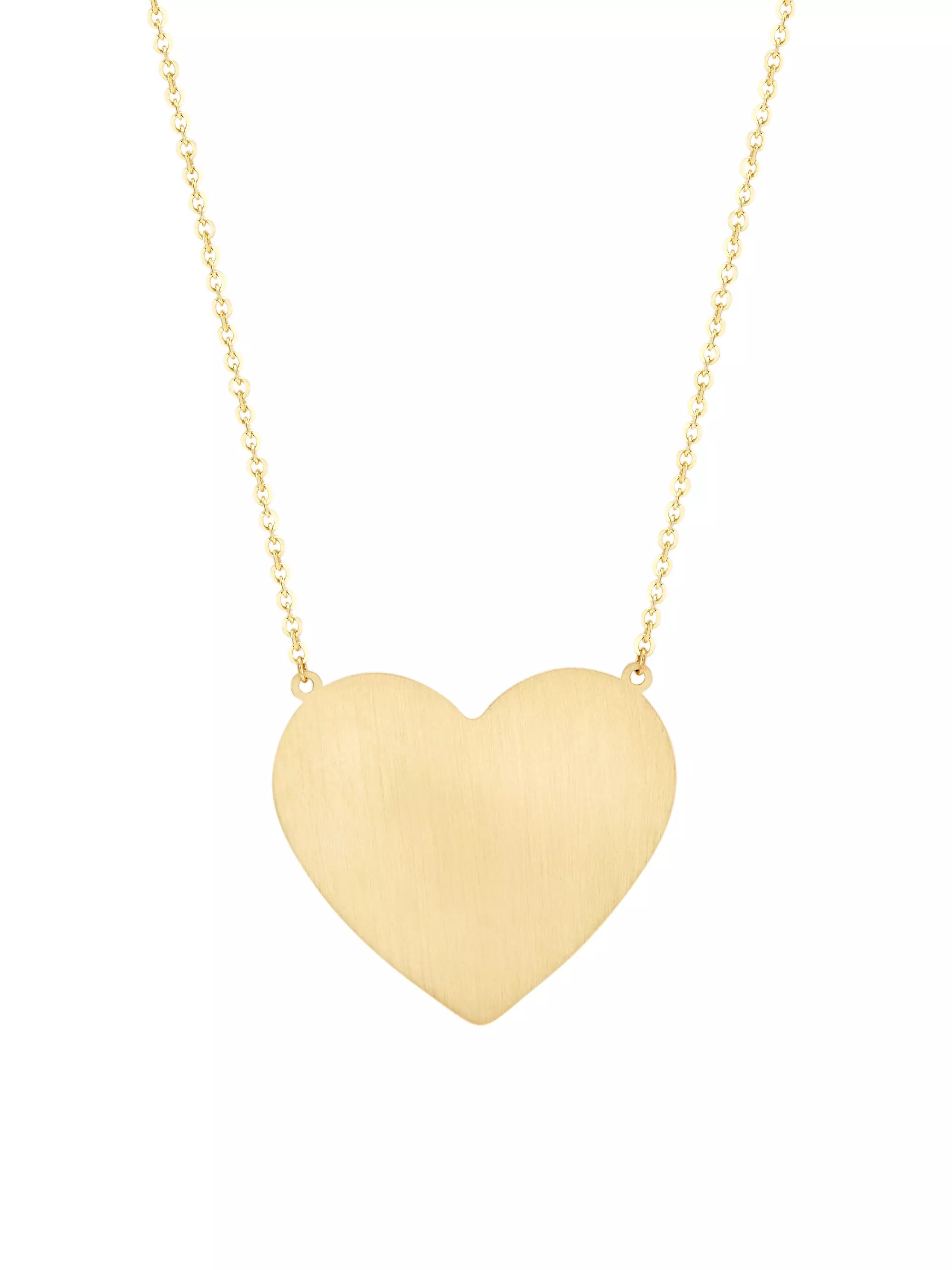 14K Yellow Gold Heart Pendant Necklace | Saks Fifth Avenue
