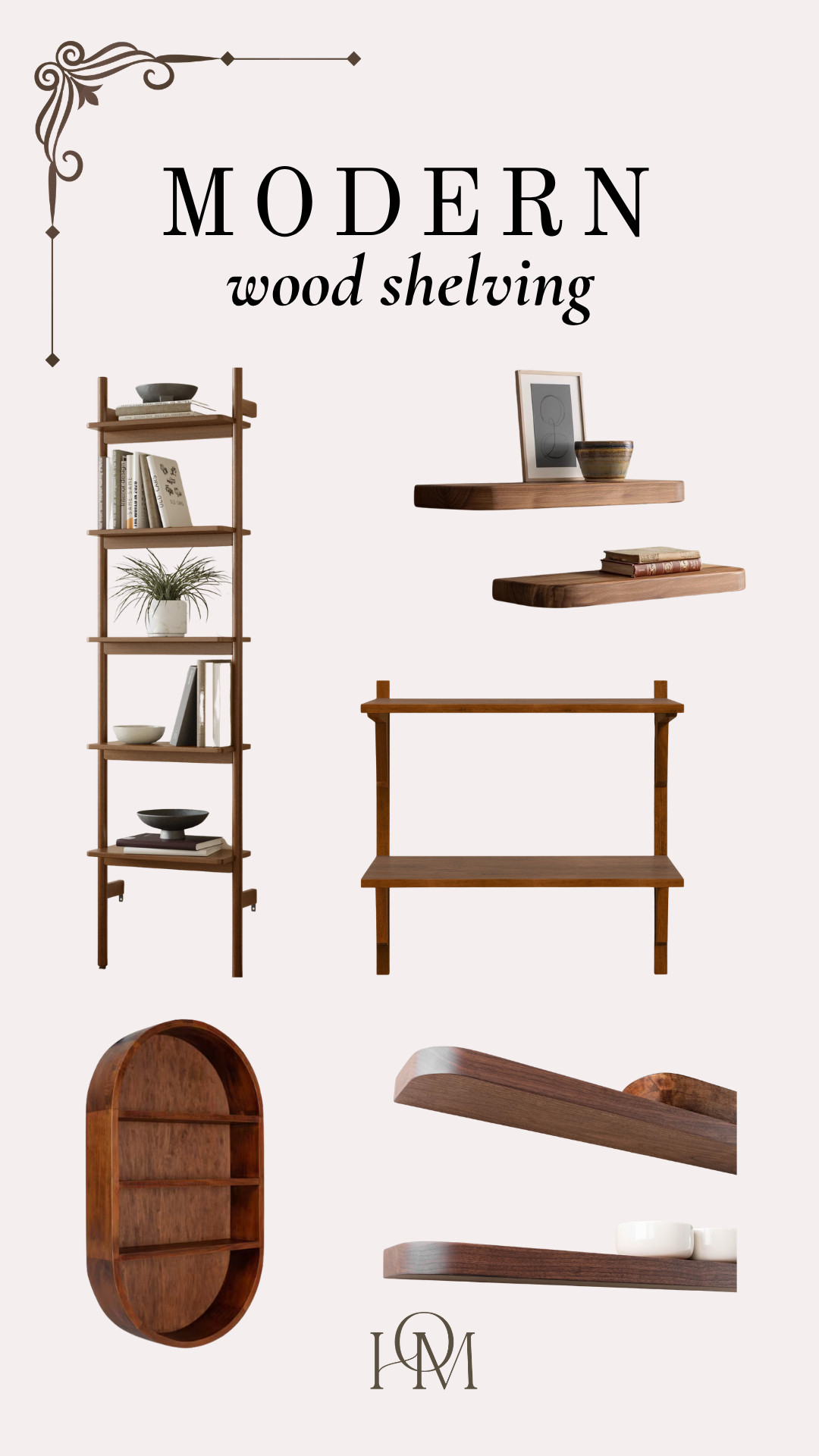 Medium / dark wood shelving units!! 

 #LTKHome