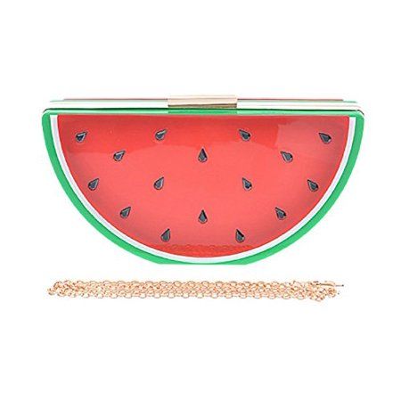 2Chique Boutique Women's Hard Case Watermelon Clutch | Walmart (US)