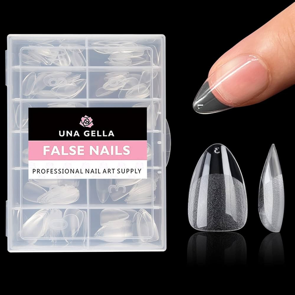 UNA GELLA Short Almond Fake Nails 960pcs Short Almond Press on Nails Pre-shape Short Almond Gel N... | Amazon (US)