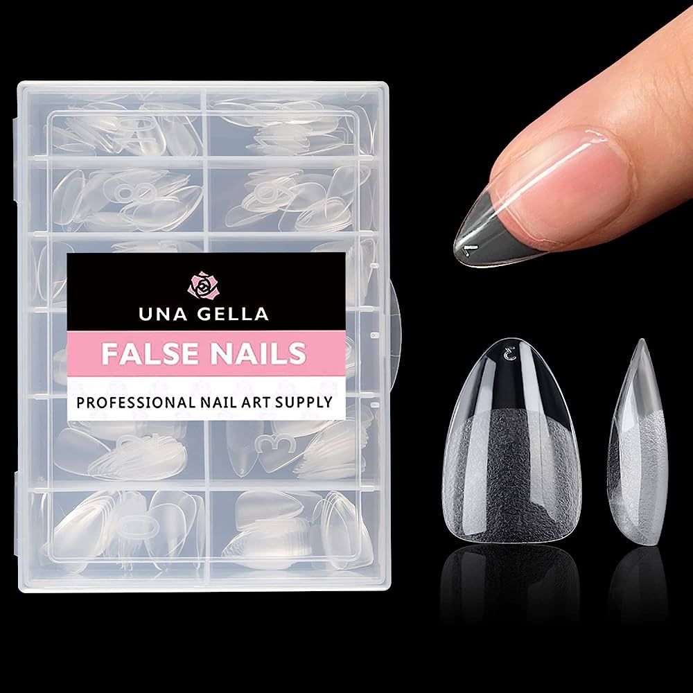 UNA GELLA Short Almond Fake Nails 960pcs Short Almond Press on Nails Pre-shape Short Almond Gel N... | Amazon (US)