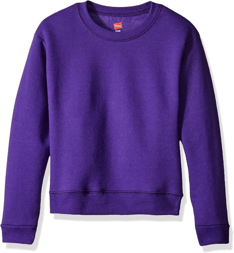 Hanes Girls' Big EcoSmart Graphic Sweatshirt | Amazon (US)