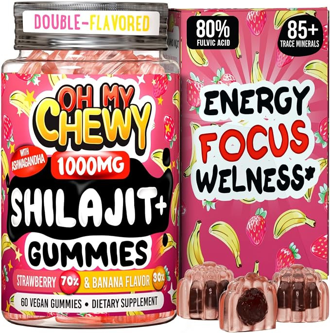 Pure Himalayan Shilajit Gummies - High Potency Gold Grade Resin - Energy Boost and Immune Support... | Amazon (US)