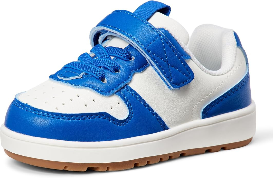 Amazon Essentials Unisex Kids and Toddlers' Low Top Hook & Loop Court Sneakers | Amazon (US)