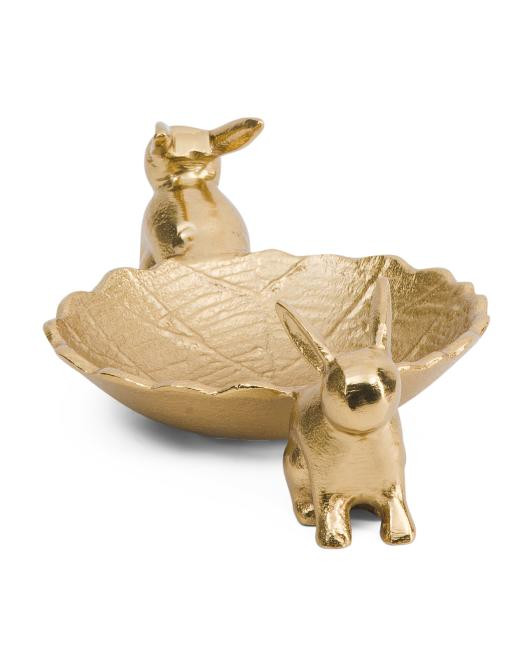 Aluminium Bowl With Bunnies | TJ Maxx