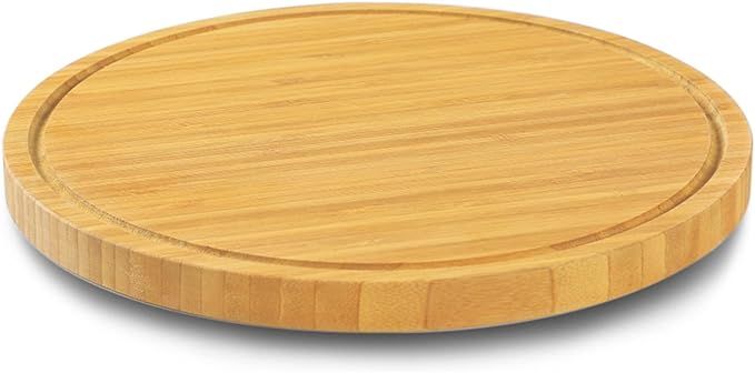 11" Premium Solid Bamboo Lazy Susan Wood Turntable Tray Cabinet Organizer, Balanced Smooth Spin T... | Amazon (US)