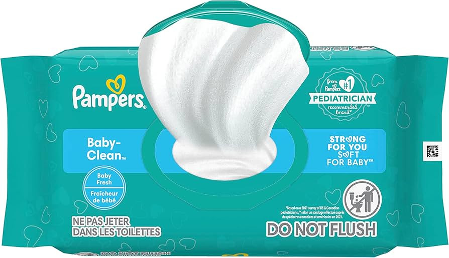Pampers Baby Clean Wipes, Baby Fresh Scented - 72 Count | Amazon (US)