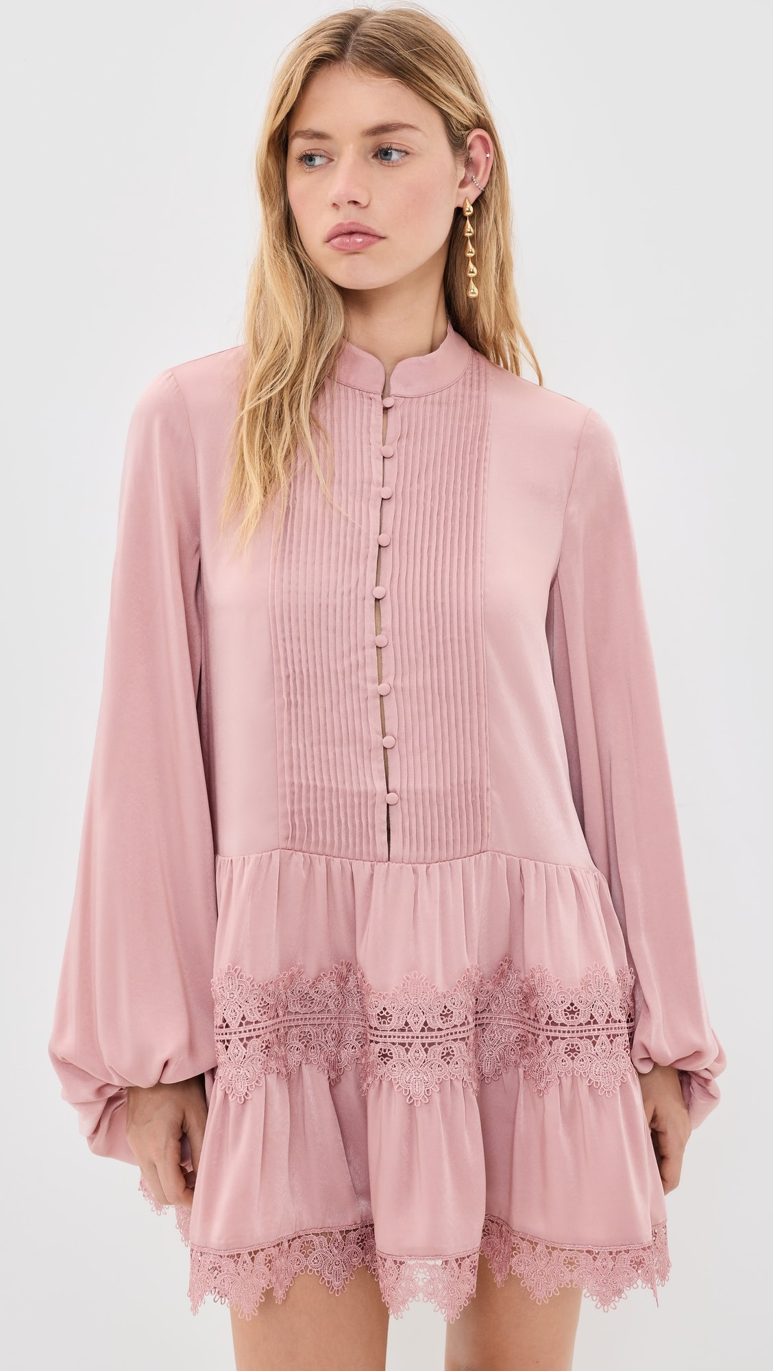 Antonia Lace Trim Mini Dress | Shopbop