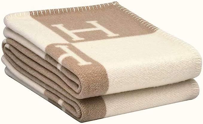 Coobal Throw Blanket 140170cm Soft for Sofa Couch,Cashmere Knitted Throw Blanket for Couch/Chair/... | Amazon (US)