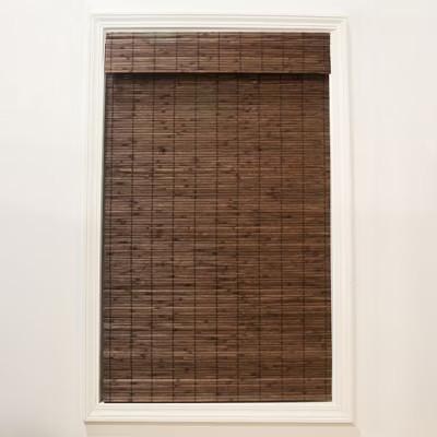 Brooklyn 41.5-in Cordless Cocoa Bamboo Roman Shade | Target