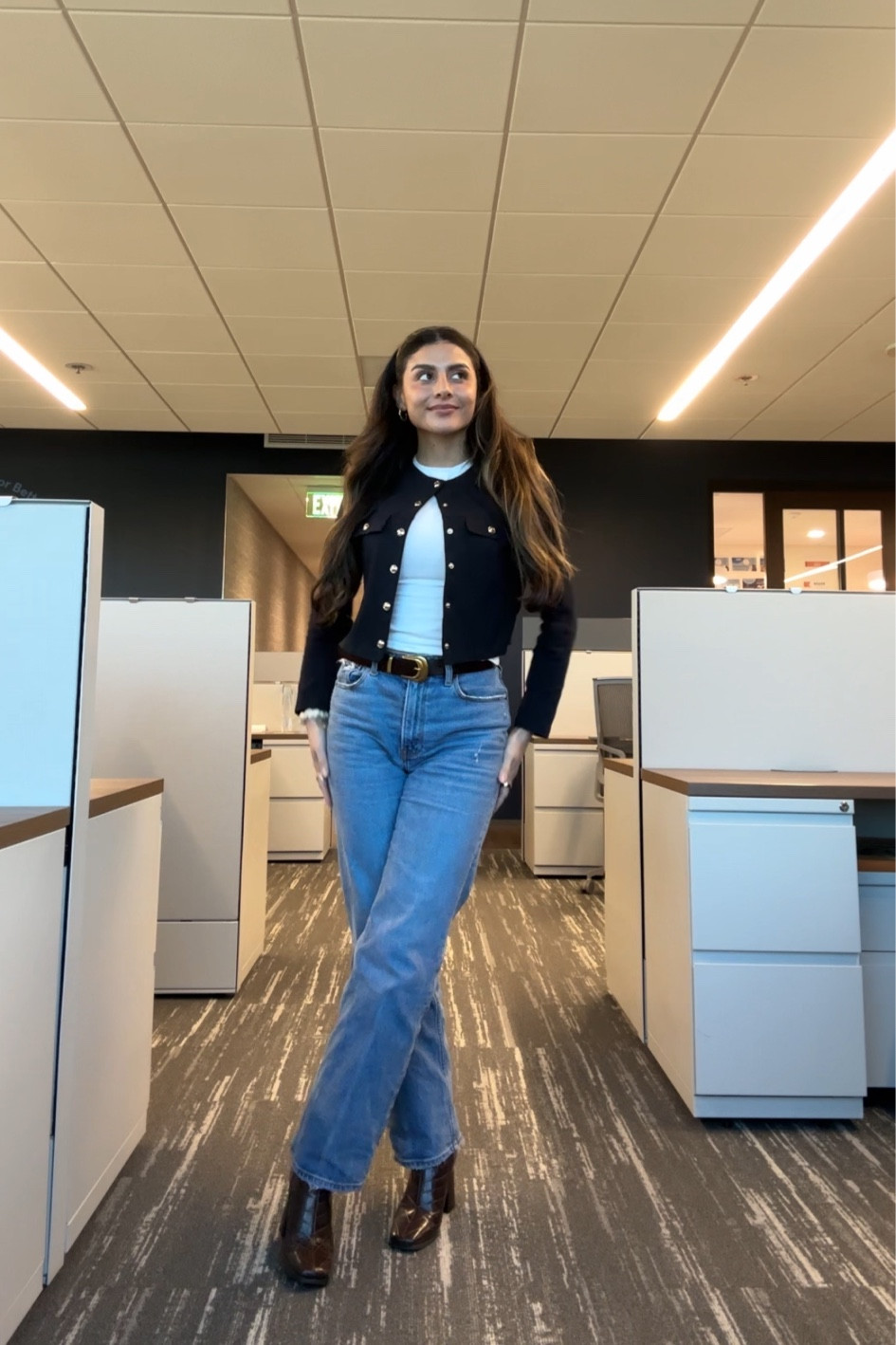 Business casual work outfit. Boots run big so size down half a size👢

#LTKFindsUnder100 #LTKWorkwear #LTKFindsUnder50