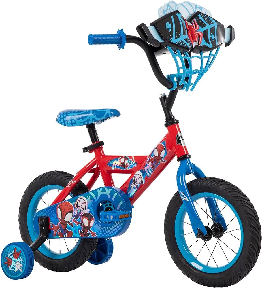 Huffy Marvel Spidey & His Amazing Friends 12” Kid’s Bike with Training Wheels, Quick Connect ... | Amazon (US)