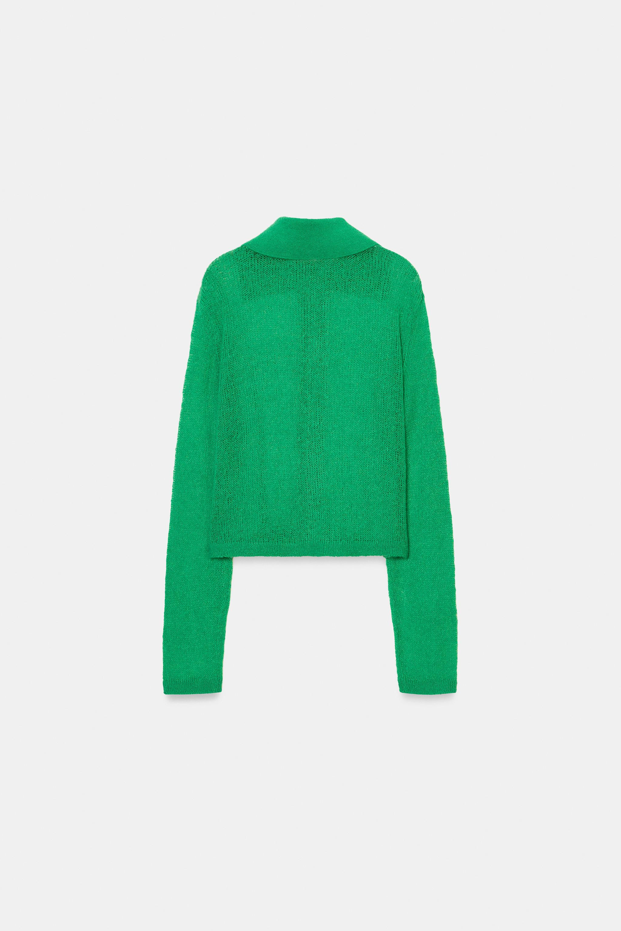 POLO COLLAR CARDIGAN | Zara UK