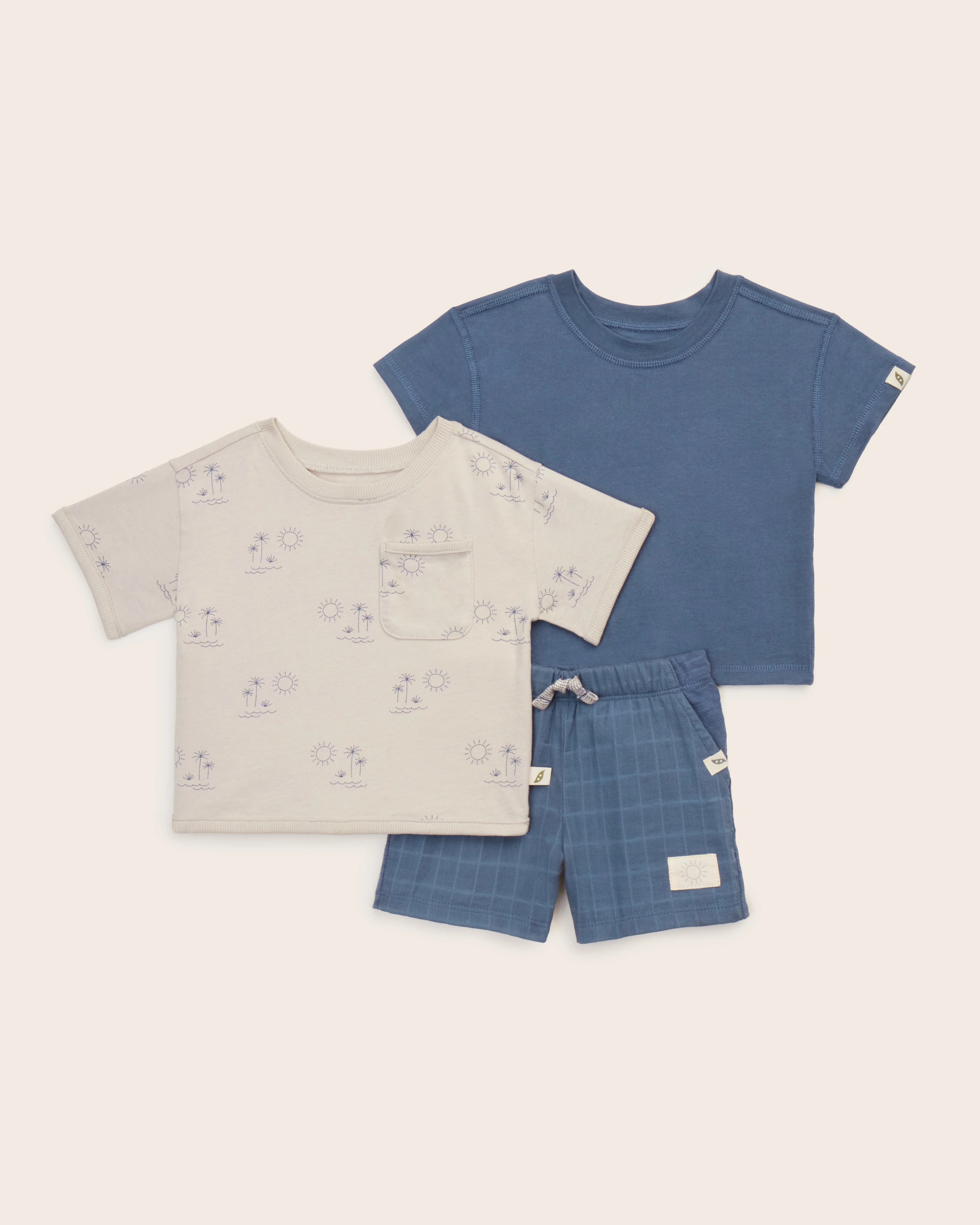 3-Piece Organic Cotton Sunny Days Set | easy-peasy