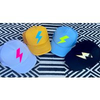 Lightning Bolt Trucker Hat - Kids Happyflash Collection | Etsy (US)
