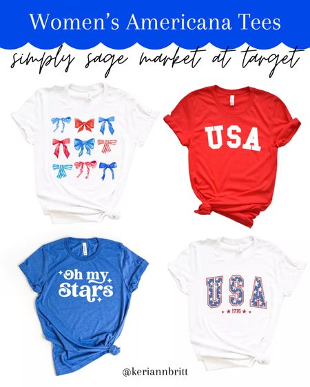 Women’s Americana Graphic Tees from Simply Sage Market online at Target 

#LTKStyleTip #LTKSeasonal #LTKFindsUnder50