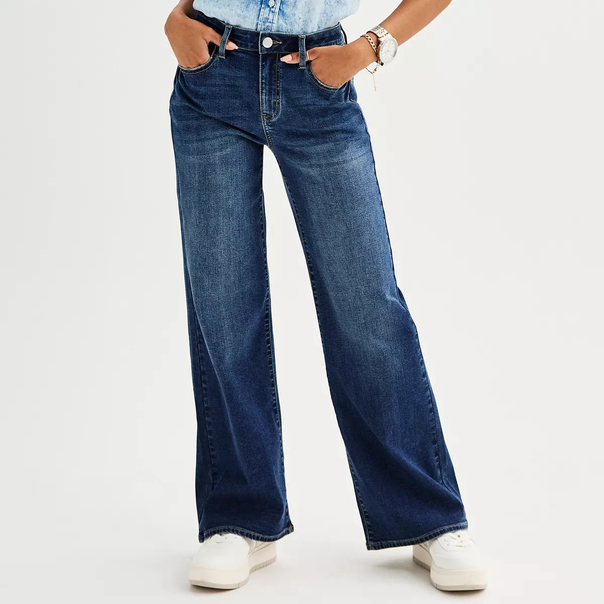 Juniors' Project Indigo Mid-Rise Stovepipe Jeans | Kohl's