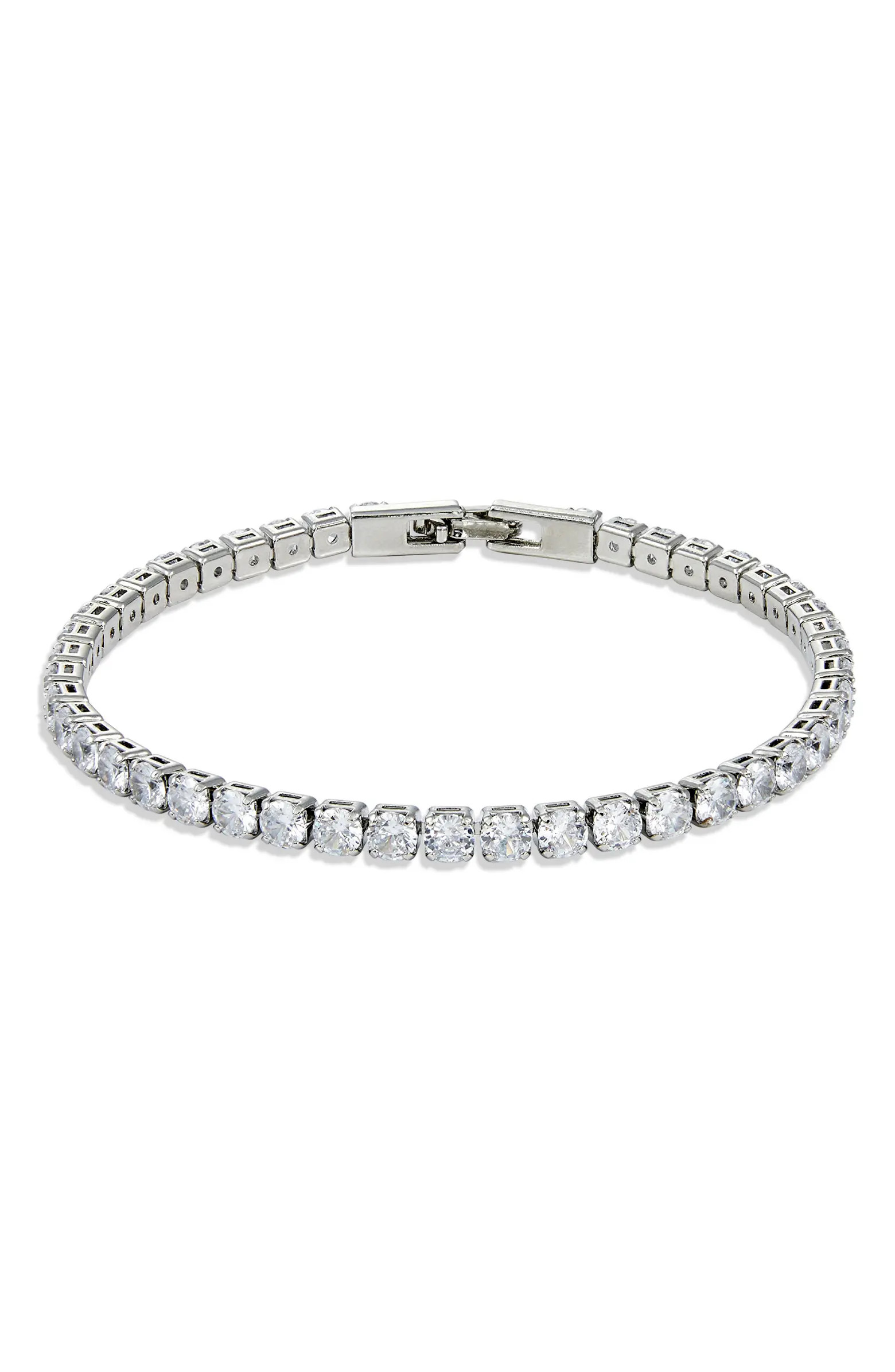 SAVVY CIE JEWELS Sterling Silver CZ Tennis Bracelet | Nordstromrack | Nordstrom Rack