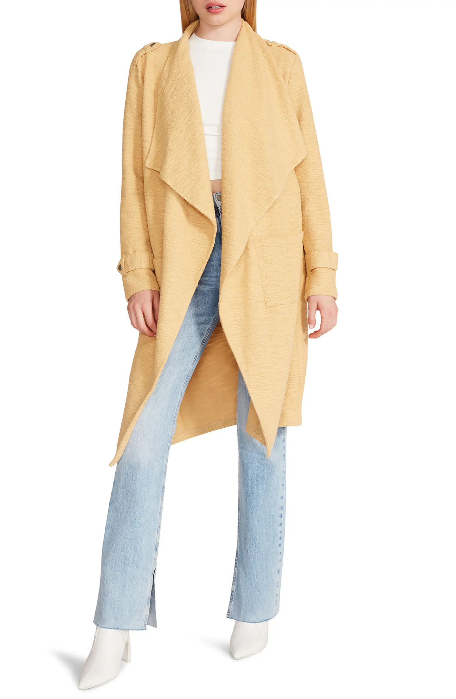 BB DAKOTA BY STEVE MADDEN Open Front Trench Coat | Nordstrom Rack