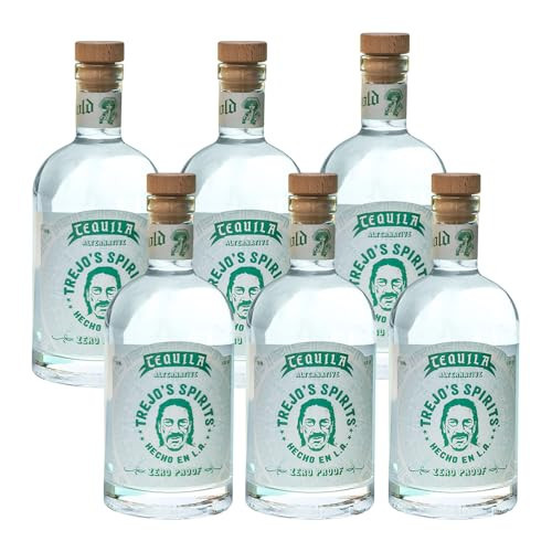 Trejo's Spirits Tequila Alternative - Non-Alcoholic Spirit - Zero Proof, Authentic Flavor, Natural Ingredients - Alcohol Free Drinks with Zero Calorie (Pack of 6) | Amazon (US)