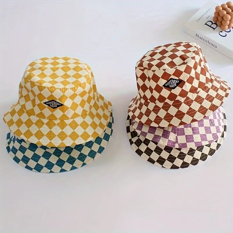 match Checkerboard Bucket Hat Boys Girls Big Brim Perfect - Temu | Temu Affiliate Program