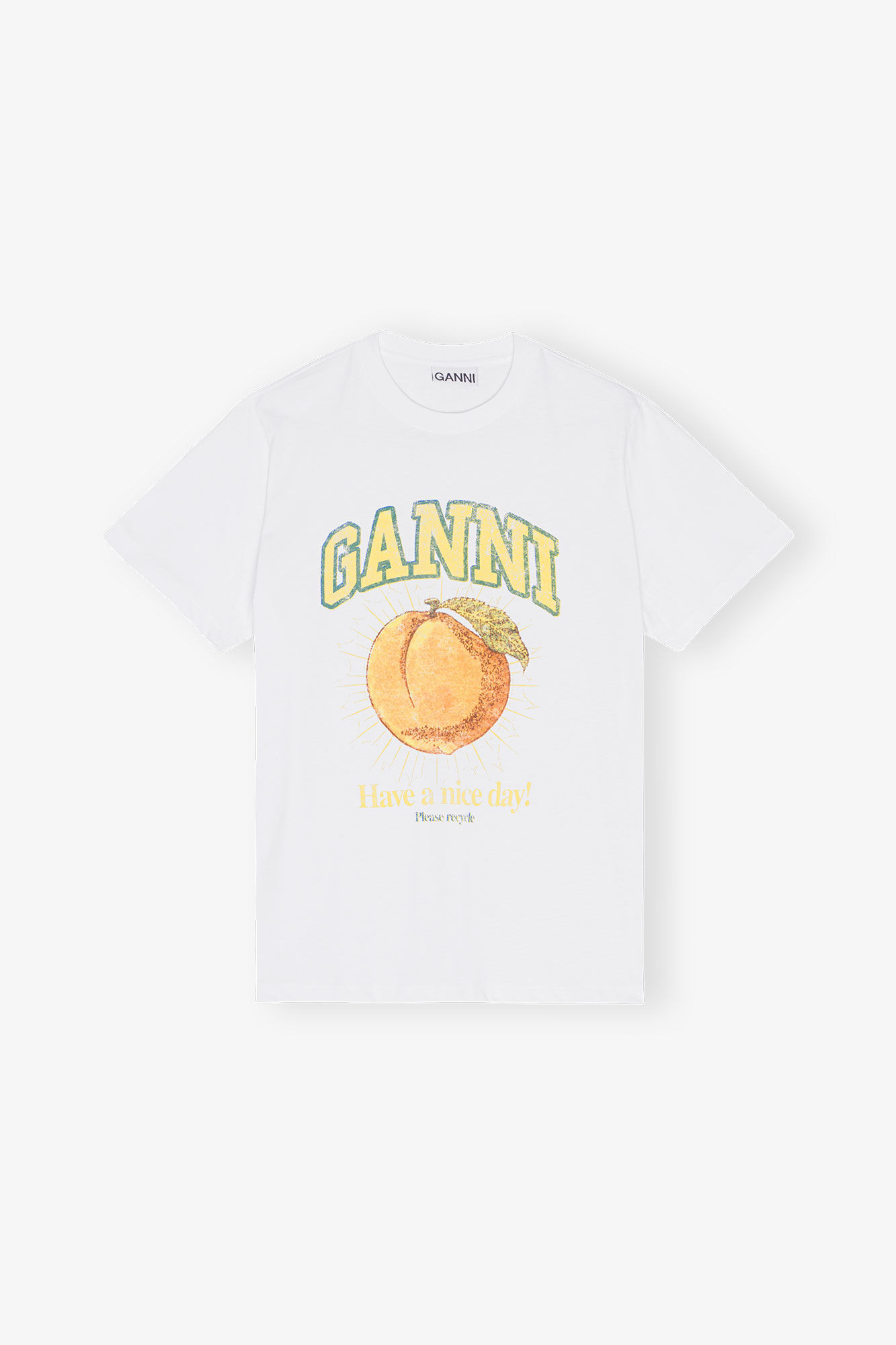 Relaxed Peach T-shirt | Ganni