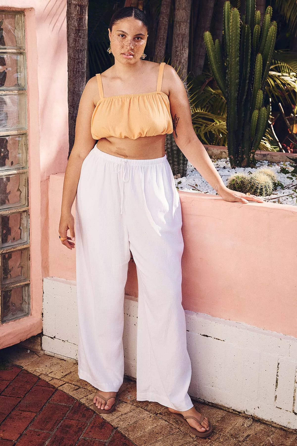 FLICK WHITE LINEN PANT curated on LTK