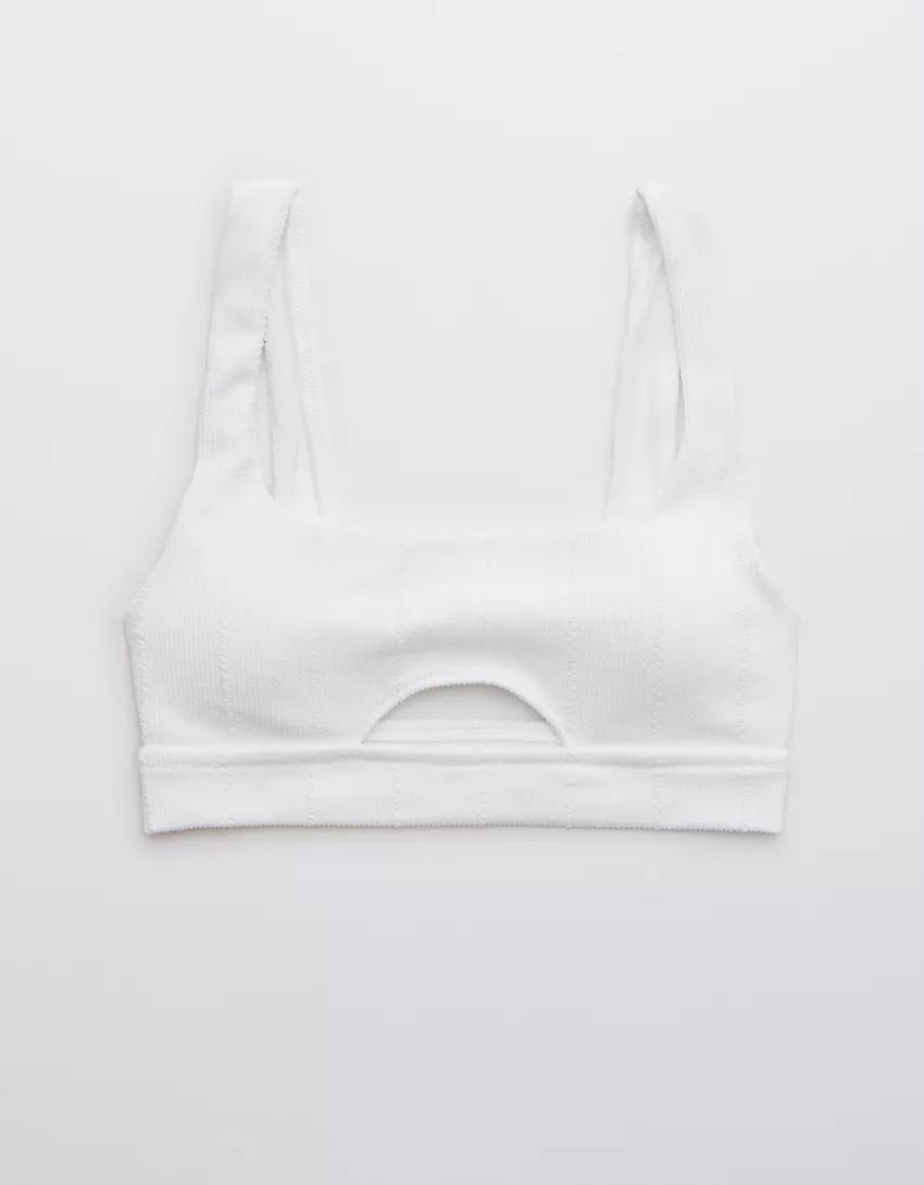 Aerie Crinkle Cut Out Scoop Bikini Top | American Eagle Outfitters (US & CA)