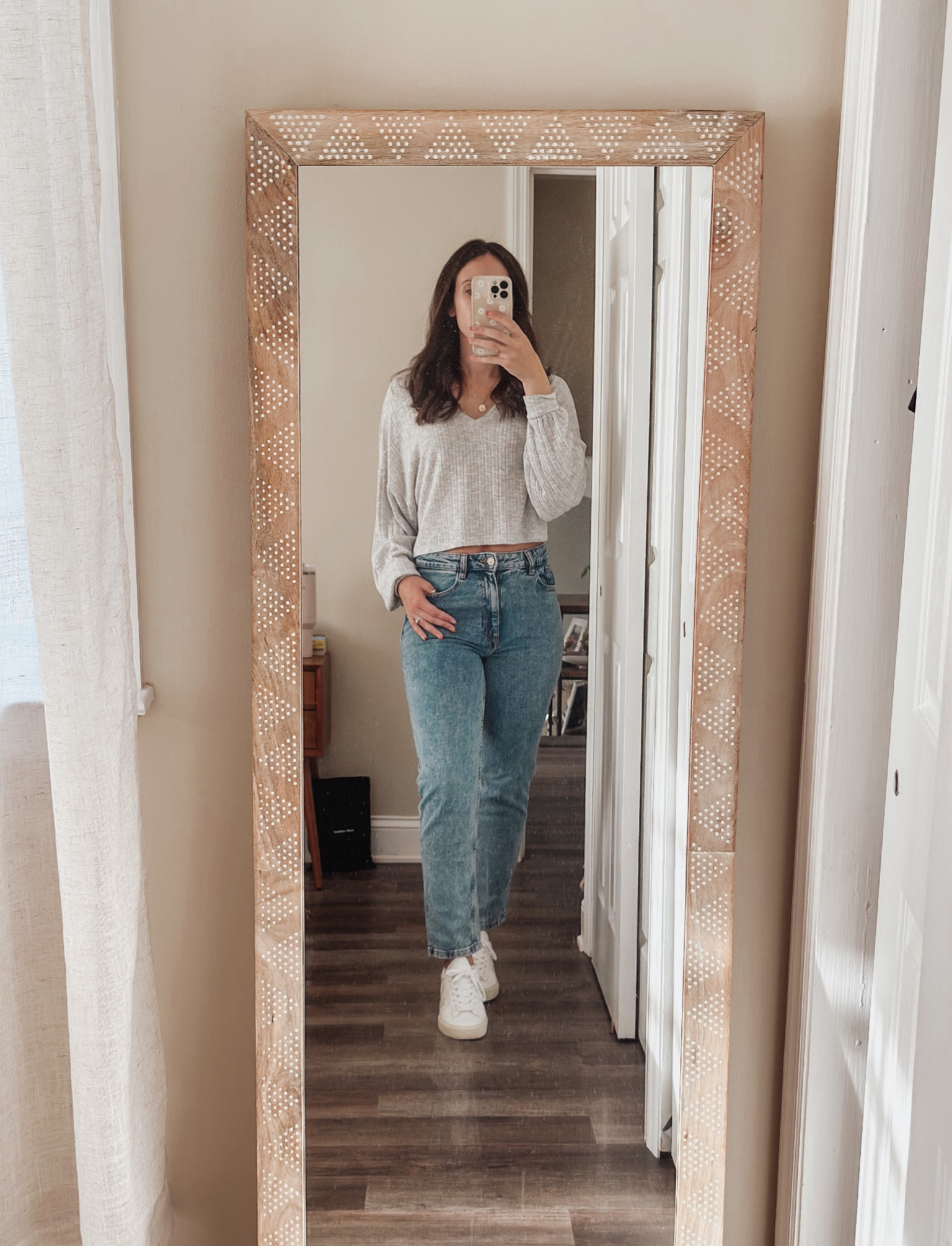 One of my favorite go-to fall transition looks: a lightweight, long sleeve crop with medium blue comfy jeans and white sneakers! 

fall | fall style | fall fashion | outfit inspo | ootd | casual fall look | mom style | September | mom jeans | easy style 

#LTKfindsunder100 #LTKstyletip #LTKSeasonal