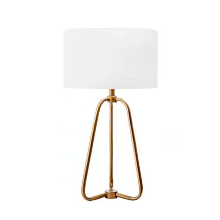 Brass 26-inch Iron Industrial Tripod Table Lamp | Rugs USA