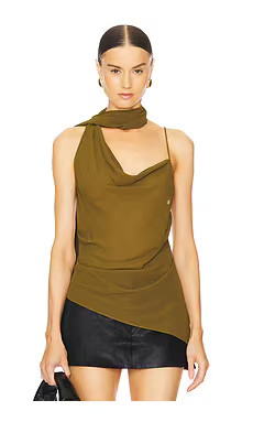 h:ours Anderson Top in Olive Green from Revolve.com | Revolve Clothing (Global)