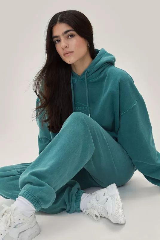 Active Society Embroidered Hoodie and Joggers Set | Nasty Gal (US)
