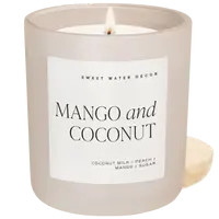 Mango and Coconut Soy Candle | Summer Candles for Home | Sweet Water Decor, LLC