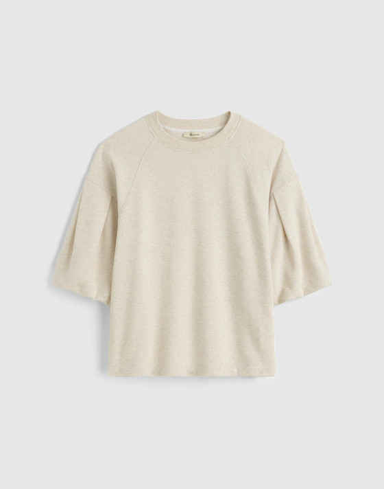 Puff-Sleeve Sweatshirt Tee | Madewell | Madewell