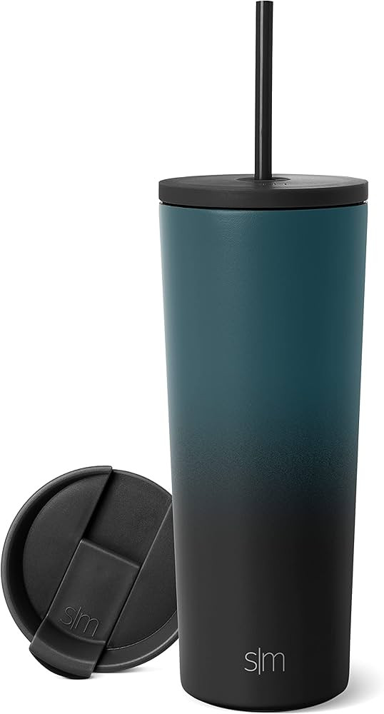 Simple Modern Insulated Tumbler with Lid and Straw | Iced Coffee Cup Reusable Stainless Steel Wat... | Amazon (US)
