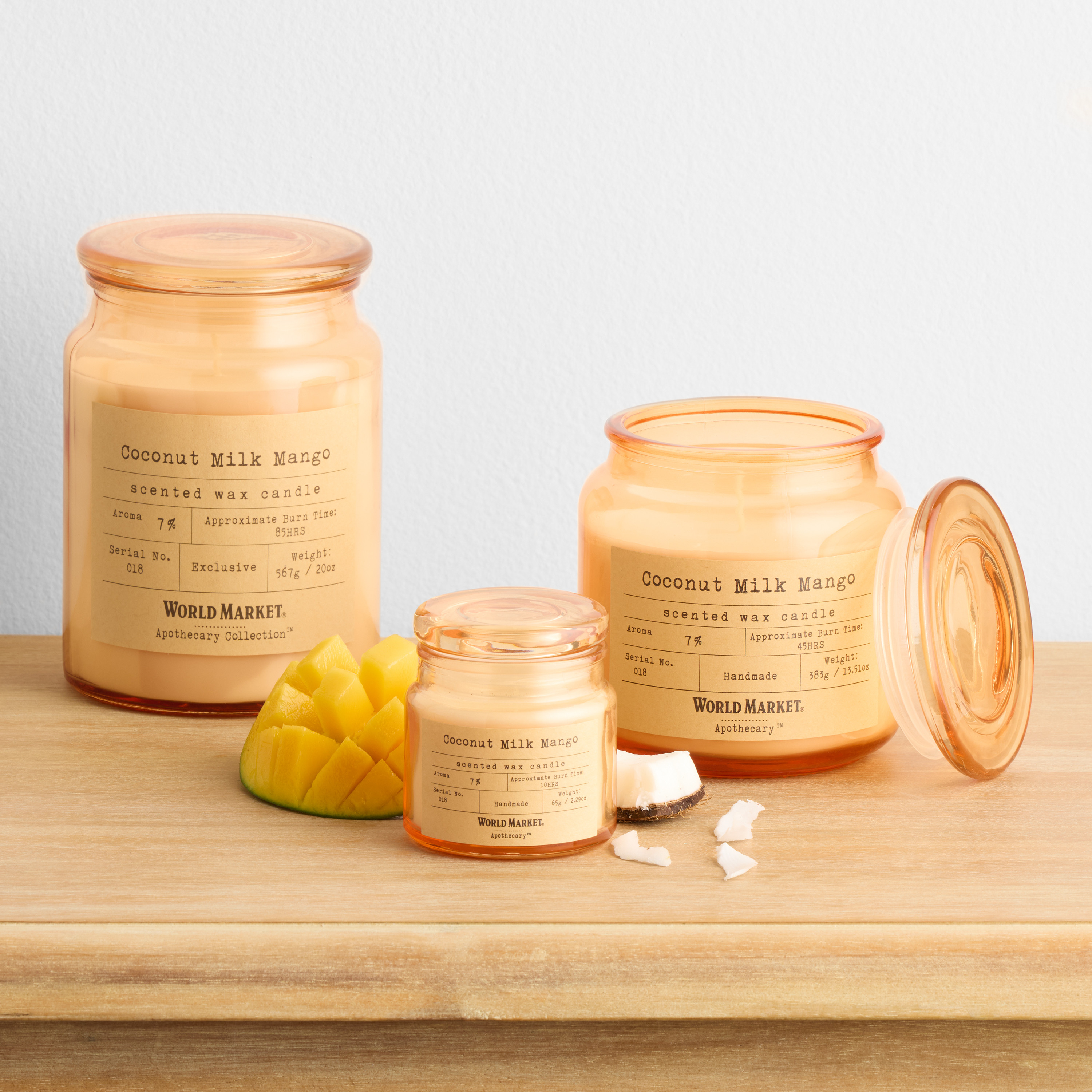 Apothecary Coconut Milk Mango Scented Candle | World Market