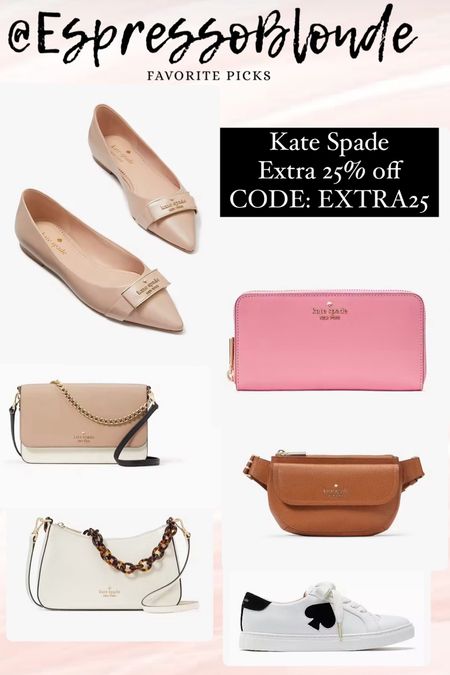 Kate Spade EXTRA 25% off CODE: Extra25

#LTKshoecrush #LTKfindsunder100