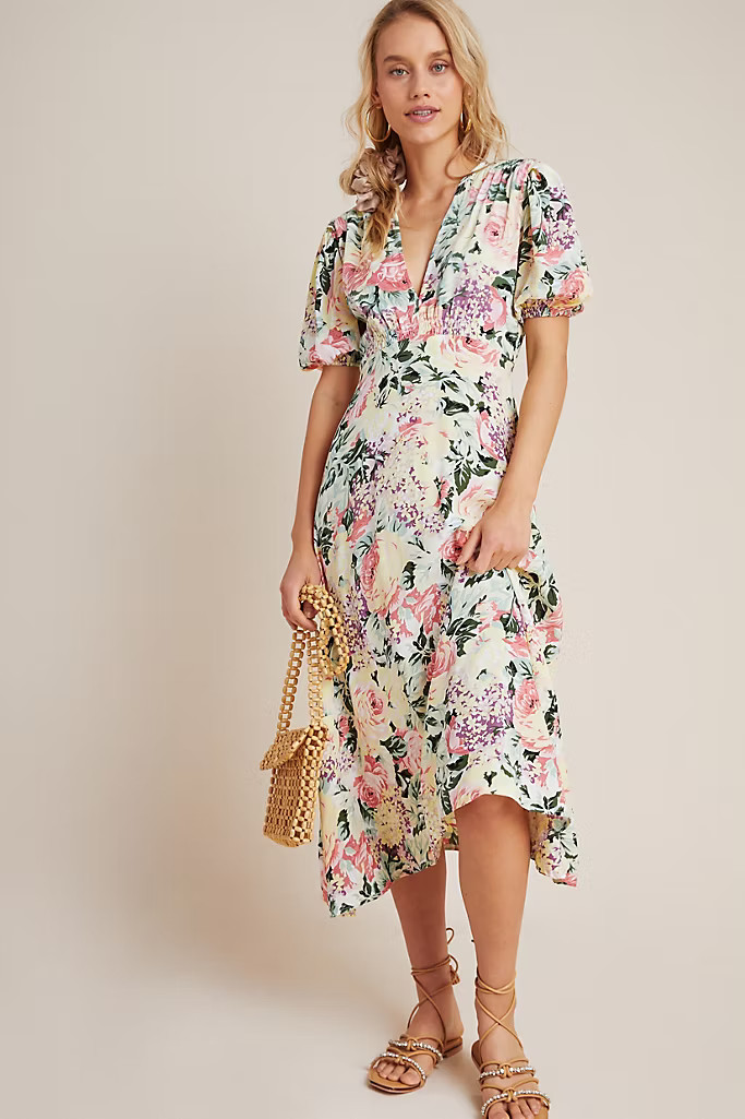 Faithfull Venissa Midi Dress | Anthropologie (US)