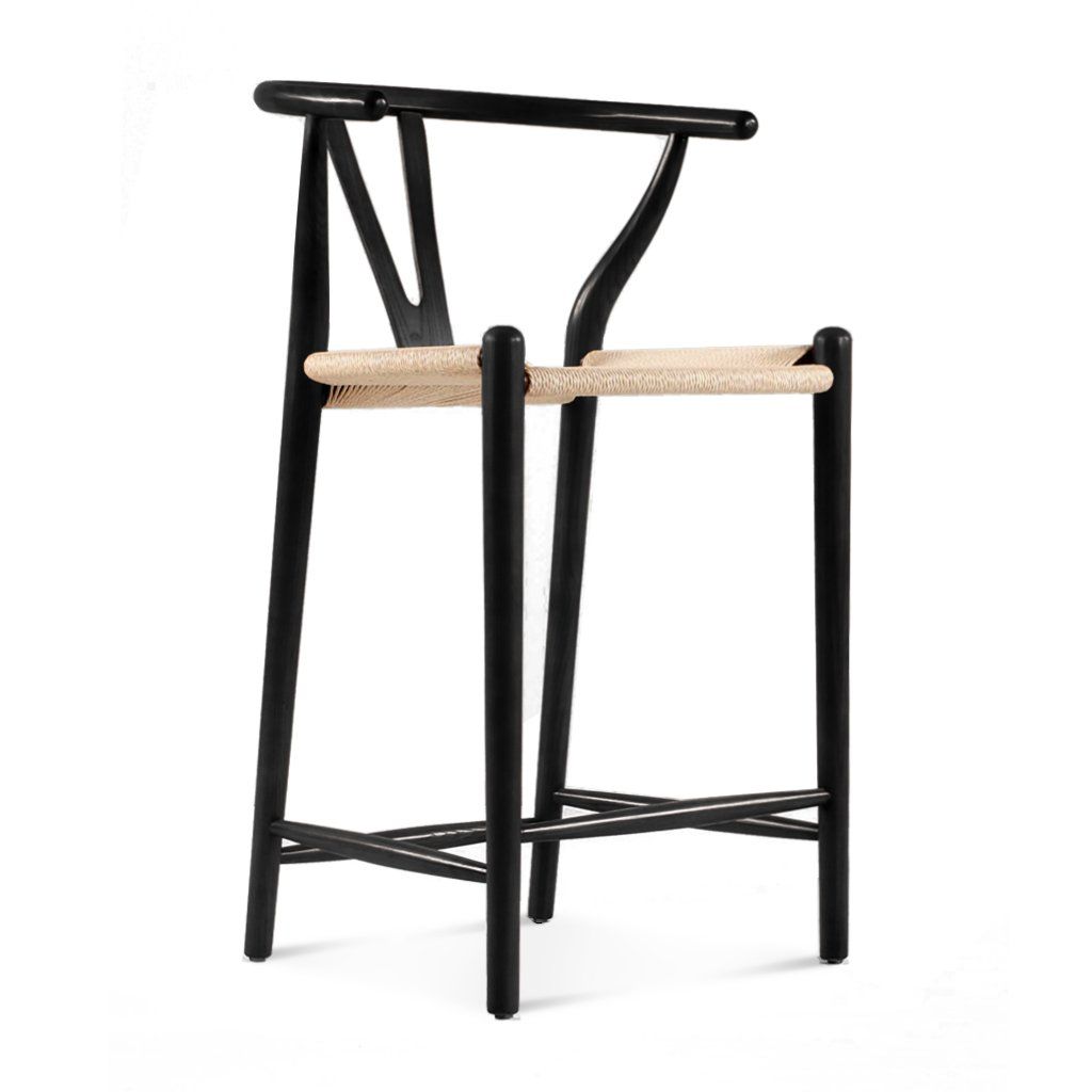 Wishbone Counter Stool Black Stain | Eternity Modern