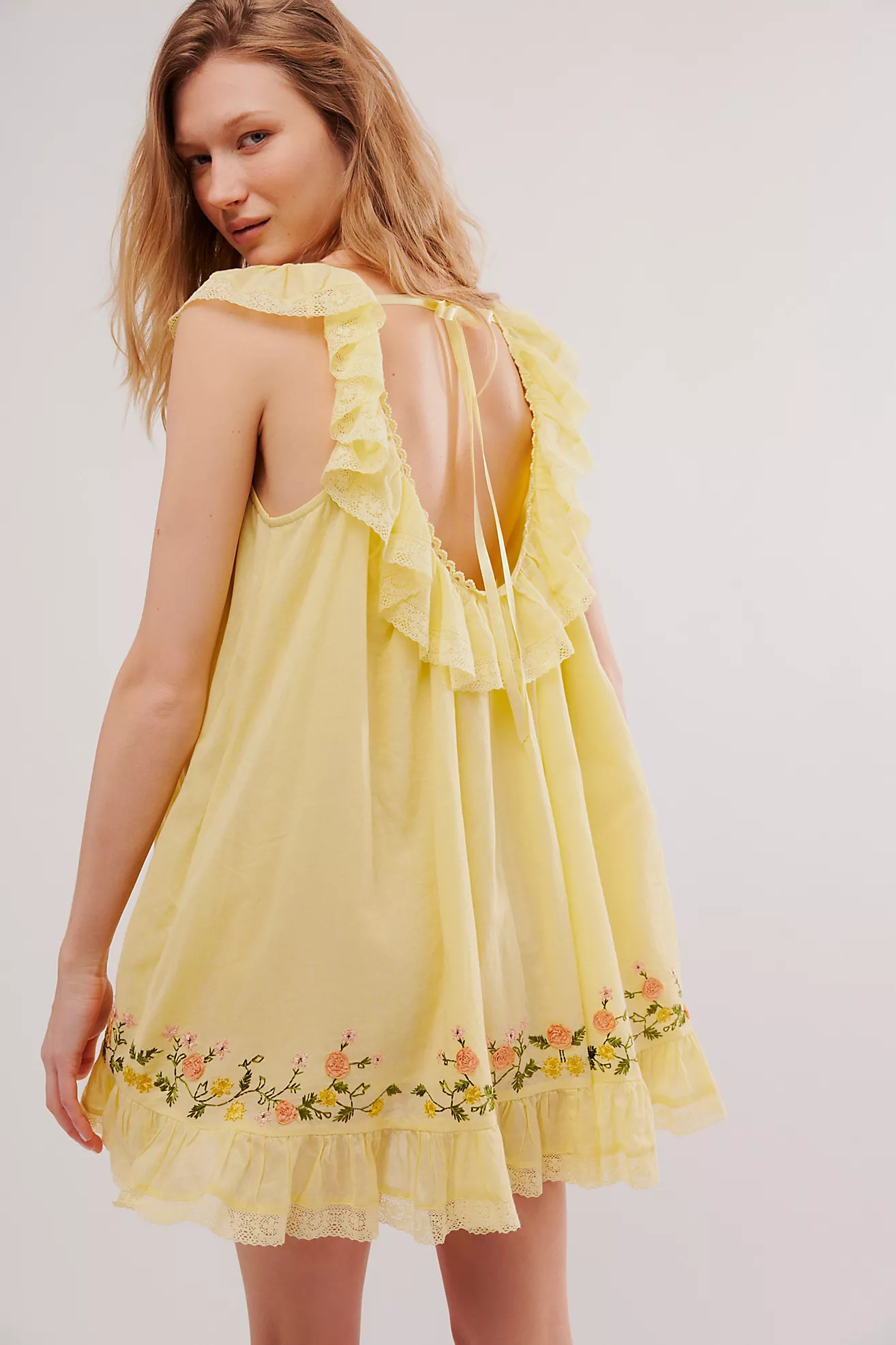 Buttercup Embroidered Mini Dress | Free People (Global - UK&FR Excluded)