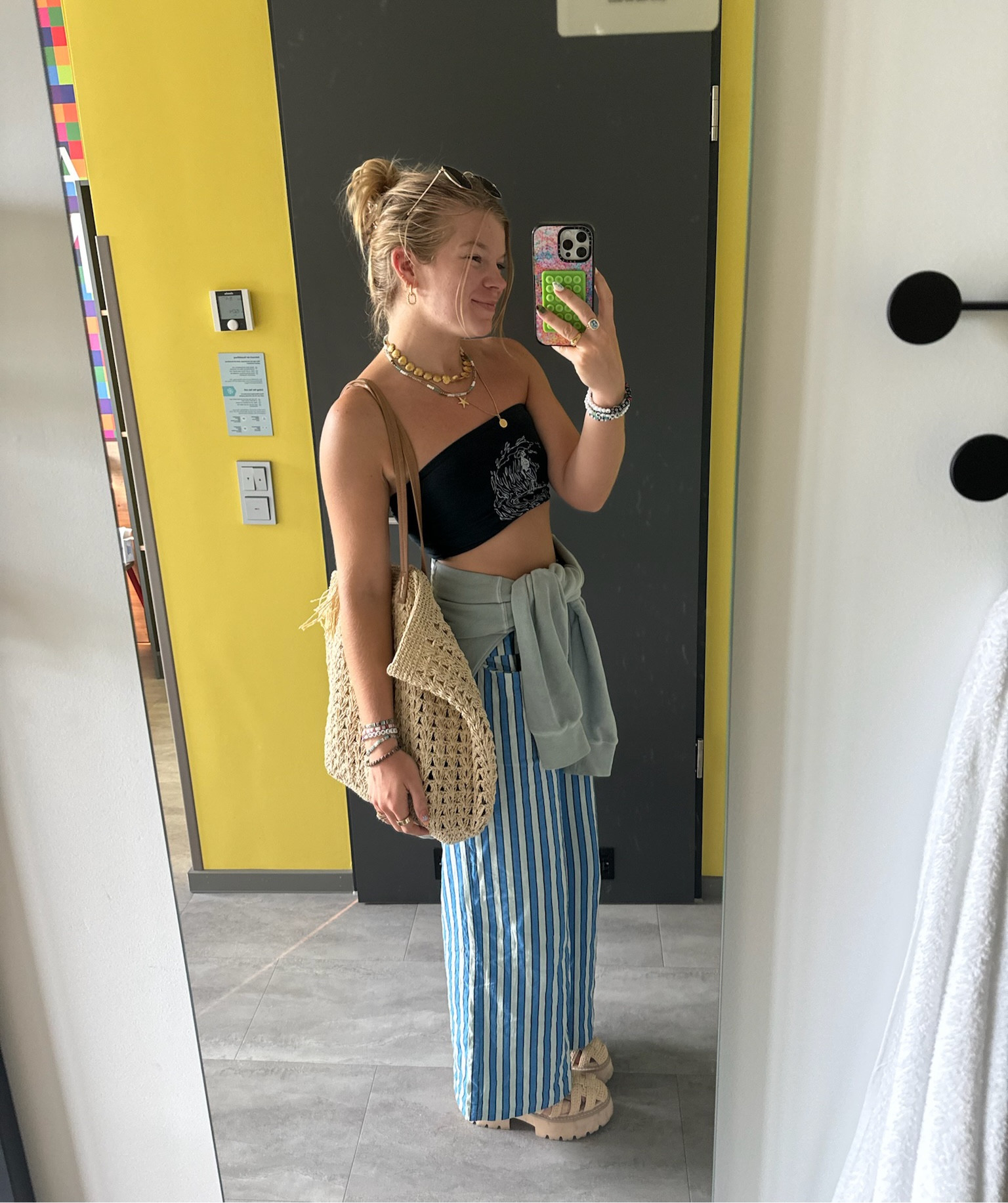Love these striped pants!  My top is from Sonny Boy (shopsonnyboy.com)!

Striped pants, lounge pants, travel pants, trends, travel outfit, Europe outfit, summer outfit, pants, outfit inspo, shop my look, Amazon finds

#LTKTravel #LTKShoeCrush #LTKFindsUnder50