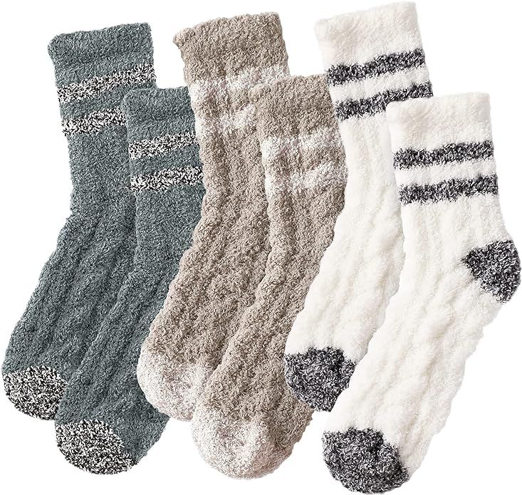 Trifabricy Fuzzy Socks for Women - Fluffy Socks Women, Cozy Socks Slipper Socks for Women | Amazon (US)