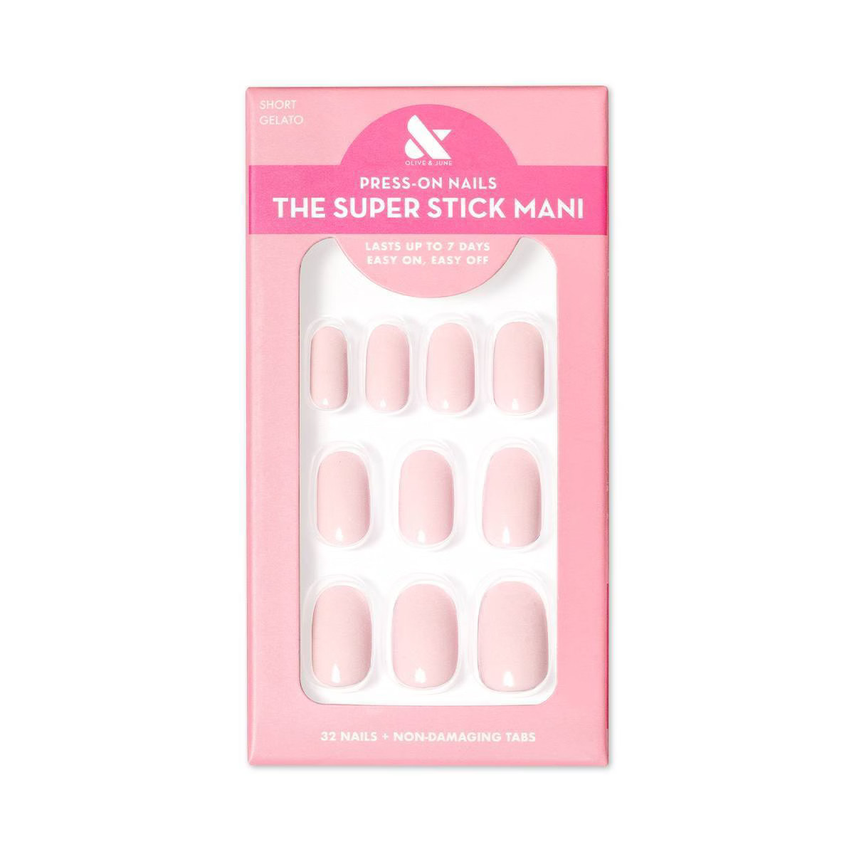 Olive & June Round Fake Nails - Gelato - 32ct | Target