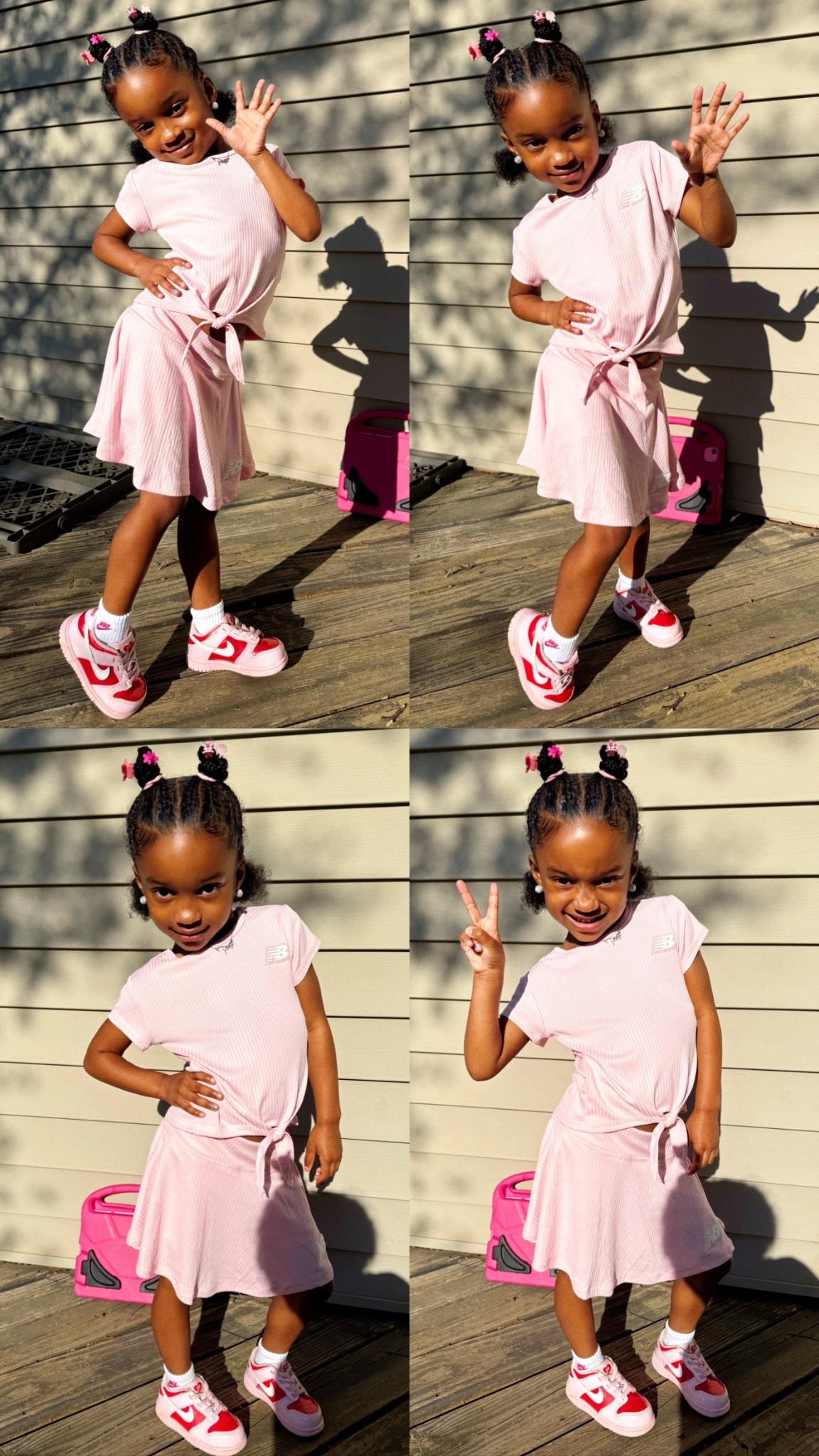 My girl on her way to school, but picture first 💕 she was really feeling herself today! 

#LTKKids #LTKdayinmylife #LTKootd