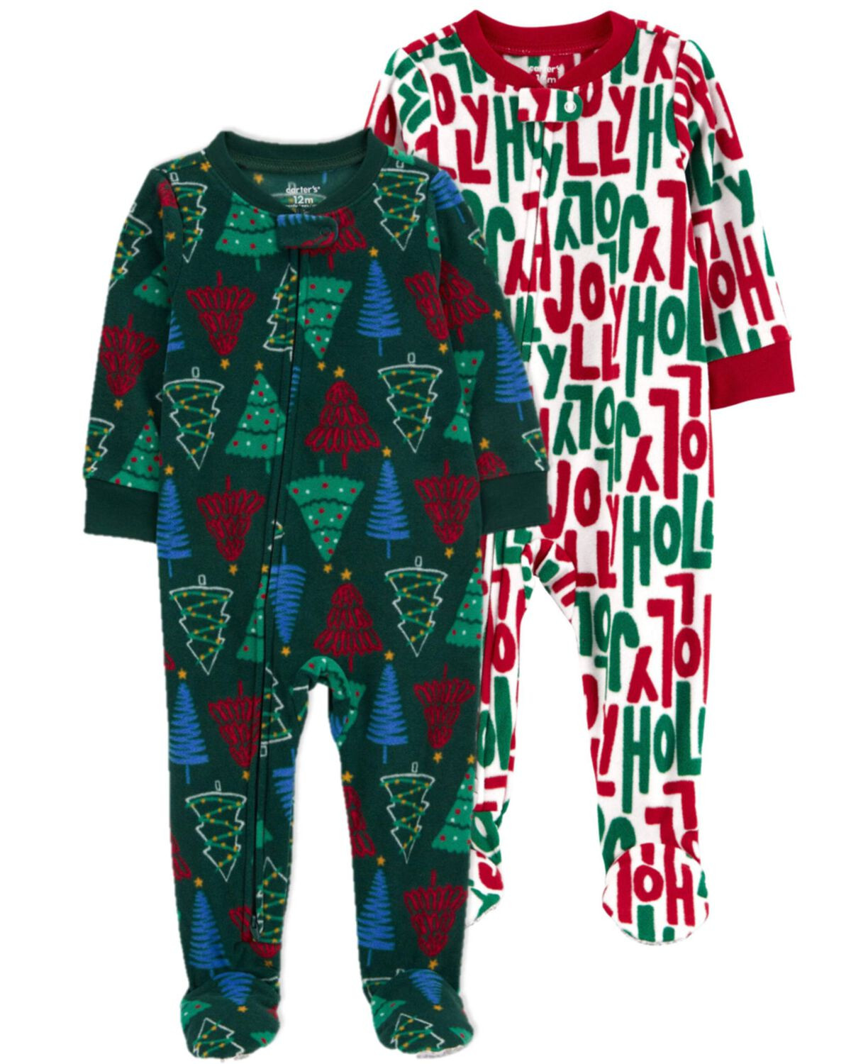 Baby 2-Pack Christmas Fleece Footie Pajamas | Carter's | Carter's Inc